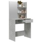 Schminktisch mit Spiegel Betongrau 74,5x40x141 cm Schminktisch mit Spiegel Betongrau 74,5x40x141 cm