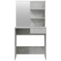 Schminktisch mit Spiegel Betongrau 74,5x40x141 cm Schminktisch mit Spiegel Betongrau 74,5x40x141 cm