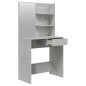 Schminktisch mit Spiegel Betongrau 74,5x40x141 cm Schminktisch mit Spiegel Betongrau 74,5x40x141 cm