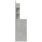 Schminktisch mit Spiegel Betongrau 74,5x40x141 cm Schminktisch mit Spiegel Betongrau 74,5x40x141 cm