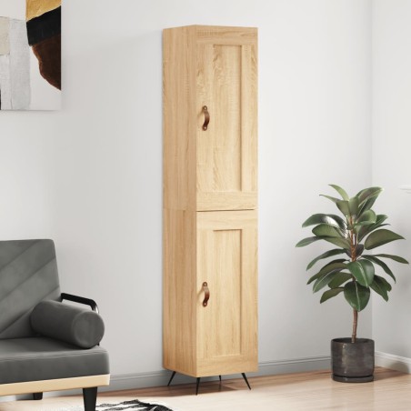 Highboard Sonoma-Eiche 34,5x34x180 cm Holzwerkstoff
