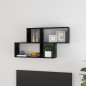 vidaXL Wandregal Schwarz 100x18x53 cm Holzwerkstoff vidaXL Wandregal Schwarz 100x18x53 cm Holzwerkstoff