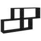 vidaXL Wandregal Schwarz 100x18x53 cm Holzwerkstoff vidaXL Wandregal Schwarz 100x18x53 cm Holzwerkstoff