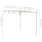 Garten-Pergola Antik-Braun 4x3x2,5 m Eisen Garten-Pergola Antik-Braun 4x3x2,5 m Eisen
