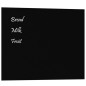 Magnettafel Wandmontage Schwarz 50x40 cm Hartglas Magnettafel Wandmontage Schwarz 50x40 cm Hartglas