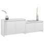 TV-Schrank Hochglanz-Weiß 146,5x35x50 cm Holzwerkstoff TV-Schrank Hochglanz-Weiß 146,5x35x50 cm Holzwerkstoff