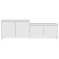 TV-Schrank Hochglanz-Weiß 146,5x35x50 cm Holzwerkstoff TV-Schrank Hochglanz-Weiß 146,5x35x50 cm Holzwerkstoff