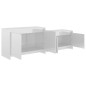 TV-Schrank Hochglanz-Weiß 146,5x35x50 cm Holzwerkstoff TV-Schrank Hochglanz-Weiß 146,5x35x50 cm Holzwerkstoff
