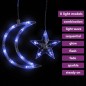 Lichterketten Stern und Mond Fernbedienung 138 LED Blau Lichterketten Stern und Mond Fernbedienung 138 LED Blau