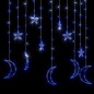Lichterketten Stern und Mond Fernbedienung 138 LED Blau Lichterketten Stern und Mond Fernbedienung 138 LED Blau