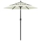Sonnenschirm mit Aluminium-Mast 3-lagig Sandfarben 2 m Sonnenschirm mit Aluminium-Mast 3-lagig Sandfarben 2 m