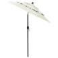 Sonnenschirm mit Aluminium-Mast 3-lagig Sandfarben 2 m Sonnenschirm mit Aluminium-Mast 3-lagig Sandfarben 2 m