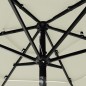 Sonnenschirm mit Aluminium-Mast 3-lagig Sandfarben 2 m Sonnenschirm mit Aluminium-Mast 3-lagig Sandfarben 2 m
