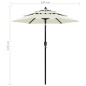 Sonnenschirm mit Aluminium-Mast 3-lagig Sandfarben 2 m Sonnenschirm mit Aluminium-Mast 3-lagig Sandfarben 2 m