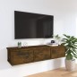 Wandschrank Räuchereiche 88x26x18,5 cm Holzwerkstoff Wandschrank Räuchereiche 88x26x18,5 cm Holzwerkstoff