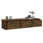 Wandschrank Räuchereiche 88x26x18,5 cm Holzwerkstoff Wandschrank Räuchereiche 88x26x18,5 cm Holzwerkstoff