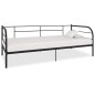Tagesbett-Rahmen Schwarz Metall 90×200 cm Tagesbett-Rahmen Schwarz Metall 90×200 cm