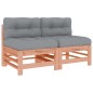Mittelsofas mit Kissen 2 Stk. Massivholz Douglasie Mittelsofas mit Kissen 2 Stk. Massivholz Douglasie