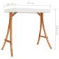 vidaXL Schaukelgestell mit Dach Creme Bugholz Massiv Teak-Finish vidaXL Schaukelgestell mit Dach Creme Bugholz Massiv Teak-Finish
