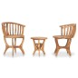 3-tlg. Garten-Bistro-Set Teak Massivholz 3-tlg. Garten-Bistro-Set Teak Massivholz