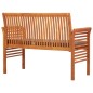 2-Sitzer Gartenbank mit Kissen 120 cm Massivholz Akazie 2-Sitzer Gartenbank mit Kissen 120 cm Massivholz Akazie