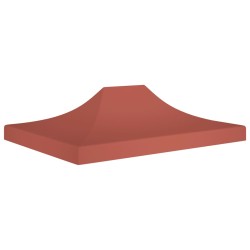 Partyzelt-Dach 4x3 m Terrakotta-Rot 270 g/m²
