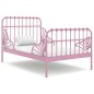 Ausziehbett Rosa Metall 80x130/200 cm Ausziehbett Rosa Metall 80x130/200 cm