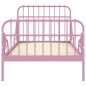 Ausziehbett Rosa Metall 80x130/200 cm Ausziehbett Rosa Metall 80x130/200 cm