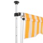 Einziehbare Markise Handbetrieben 200 cm Orange/Weiß Gestreift Einziehbare Markise Handbetrieben 200 cm Orange/Weiß Gestreift