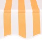 Einziehbare Markise Handbetrieben 200 cm Orange/Weiß Gestreift Einziehbare Markise Handbetrieben 200 cm Orange/Weiß Gestreift