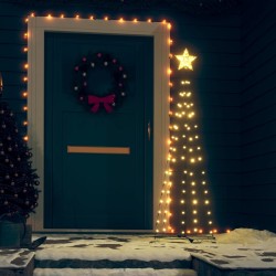 Weihnachtsbaum Kegelform 70 LEDs Warmweiß Dekoration 50x120 cm