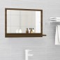 Badspiegel Braun Eichen-Optik 60x10,5x37 cm Holzwerkstoff Badspiegel Braun Eichen-Optik 60x10,5x37 cm Holzwerkstoff