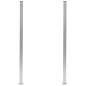 Zaunpfosten 2 Stk. Aluminium 185 cm Zaunpfosten 2 Stk. Aluminium 185 cm