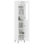 Highboard Hochglanz-Weiß 34,5x34x180 cm Holzwerkstoff Highboard Hochglanz-Weiß 34,5x34x180 cm Holzwerkstoff
