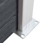 Zaunpfosten 2 Stk. Aluminium 185 cm Zaunpfosten 2 Stk. Aluminium 185 cm