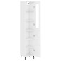 Highboard Hochglanz-Weiß 34,5x34x180 cm Holzwerkstoff Highboard Hochglanz-Weiß 34,5x34x180 cm Holzwerkstoff