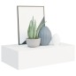 Wand-Schubladenregale 2 Stk. Weiß 40x23,5x10 cm MDF Wand-Schubladenregale 2 Stk. Weiß 40x23,5x10 cm MDF