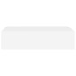 Wand-Schubladenregale 2 Stk. Weiß 40x23,5x10 cm MDF Wand-Schubladenregale 2 Stk. Weiß 40x23,5x10 cm MDF