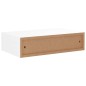 Wand-Schubladenregale 2 Stk. Weiß 40x23,5x10 cm MDF Wand-Schubladenregale 2 Stk. Weiß 40x23,5x10 cm MDF