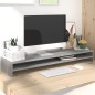 Monitorständer Grau Sonoma 100x24x13 cm Holzwerkstoff Monitorständer Grau Sonoma 100x24x13 cm Holzwerkstoff