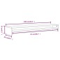 Monitorständer Grau Sonoma 100x24x13 cm Holzwerkstoff Monitorständer Grau Sonoma 100x24x13 cm Holzwerkstoff