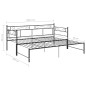 vidaXL Tagesbett Ausziehbar Schwarz Metall 90x200 cm vidaXL Tagesbett Ausziehbar Schwarz Metall 90x200 cm