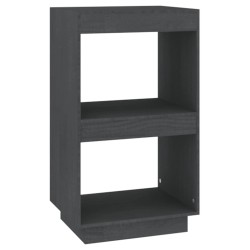 vidaXL Bücherregal Grau 40x35x71 cm Massivholz Kiefer