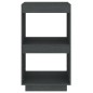 vidaXL Bücherregal Grau 40x35x71 cm Massivholz Kiefer vidaXL Bücherregal Grau 40x35x71 cm Massivholz Kiefer