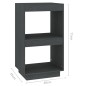 vidaXL Bücherregal Grau 40x35x71 cm Massivholz Kiefer vidaXL Bücherregal Grau 40x35x71 cm Massivholz Kiefer