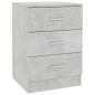 Nachttisch Betongrau 38x35x56 cm Holzwerkstoff Nachttisch Betongrau 38x35x56 cm Holzwerkstoff