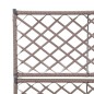 Hochbeet mit Rankgitter 2 Töpfe 58×30×107cm Poly Rattan Braun Hochbeet mit Rankgitter 2 Töpfe 58×30×107cm Poly Rattan Braun