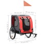 Hunde-Fahrradanhänger Rot und Schwarz Hunde-Fahrradanhänger Rot und Schwarz