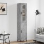Highboard Betongrau 34,5x34x180 cm Holzwerkstoff Highboard Betongrau 34,5x34x180 cm Holzwerkstoff
