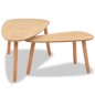 Beistelltisch Set 2 Stk. Kiefernholz Massiv Braun Beistelltisch Set 2 Stk. Kiefernholz Massiv Braun